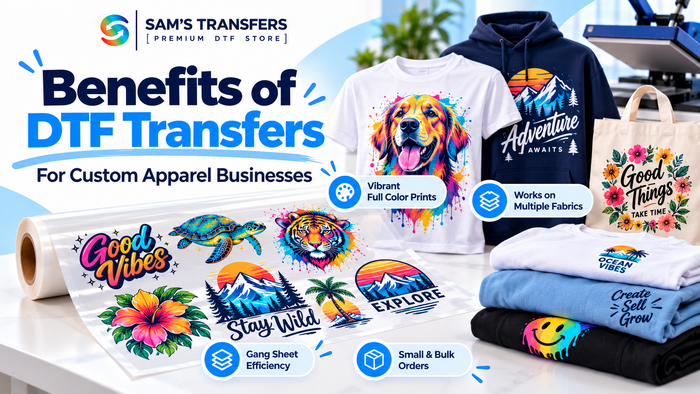 Benefits of DTF Transfers for Custom Apparel Businesses