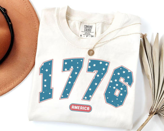 "1776 America" 4th of July Ready-to-Press DTF Transfer - Sam's DTF Transfers