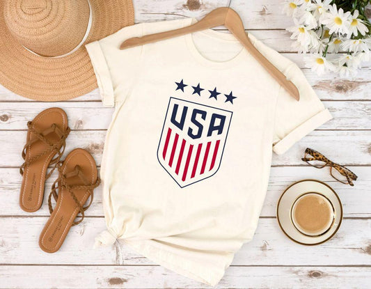 USA Shield 4th of July Ready-to-Press DTF Transfer - Sam's DTF Transfers