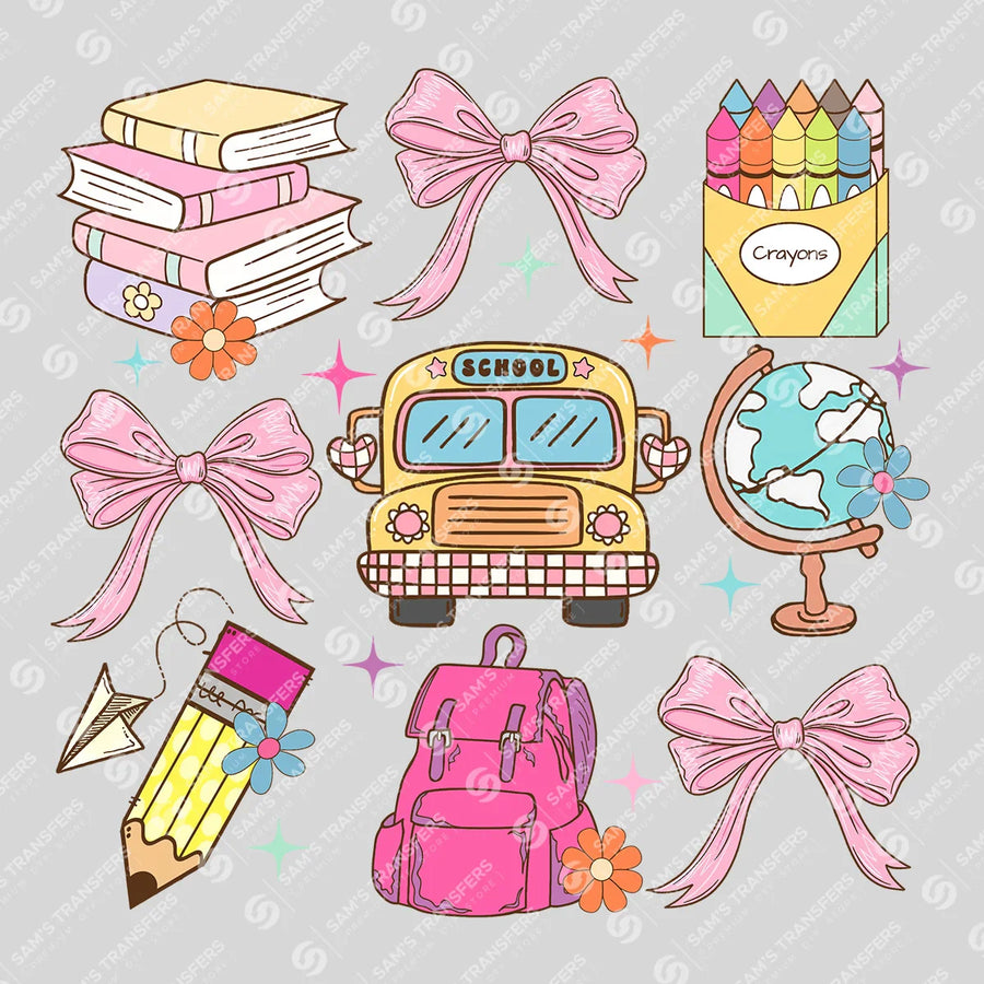 Vibrant School Essentials DTF Transfer