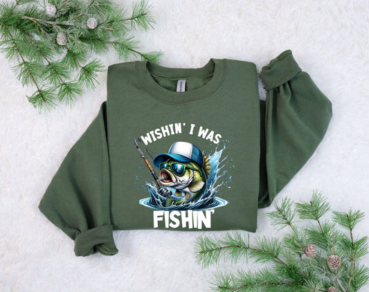 Wishin' I Was Fishin' Ready-to-Press DTF Transfer - Sam's DTF Transfers