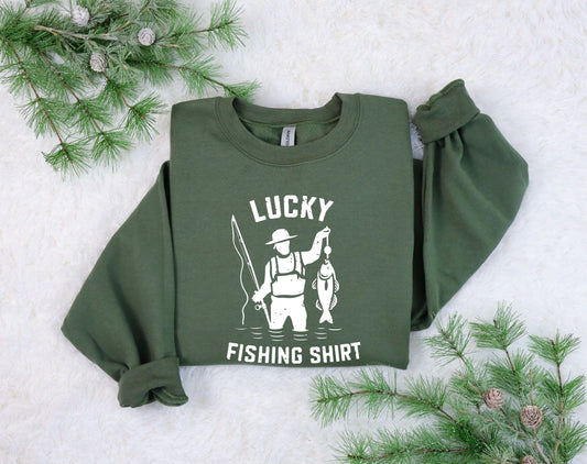 Lucky Fishing Shirt Ready-to-Press DTF Transfer - Sam's DTF Transfers