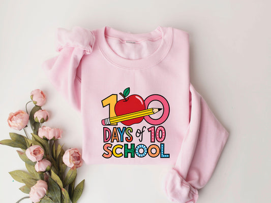 "100 Days of School" Ready-to-Press DTF Transfer - Sam's DTF Transfers