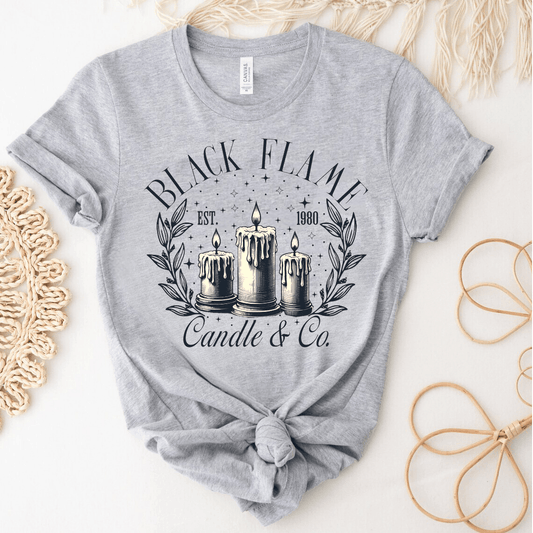 Black Flame Candle & Co. Vintage DTF Transfer - Sam's DTF Transfers