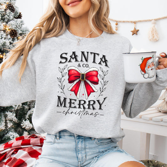 Santa & Co. Merry Christmas Sweatshirt Design - Sam's DTF Transfers