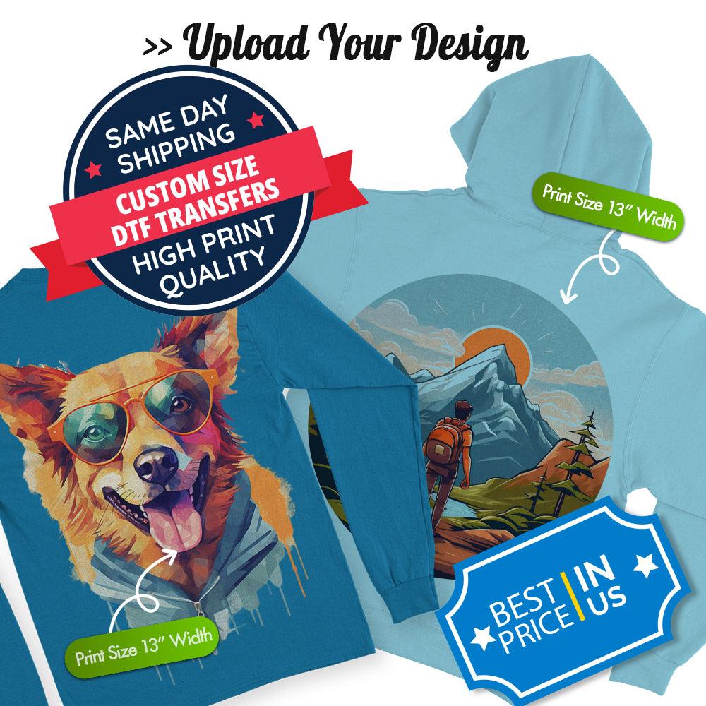 Upload Your Design - By Size Transfers - Sam's DTF Transfers