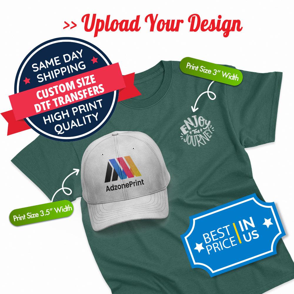 Upload Your Design - By Size Transfers - Sam's DTF Transfers