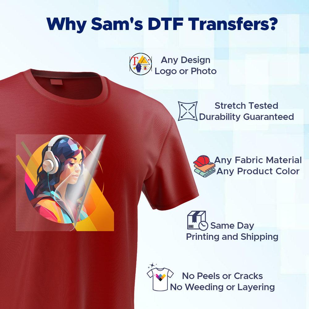 Upload Your Design - By Size Transfers - Sam's DTF Transfers