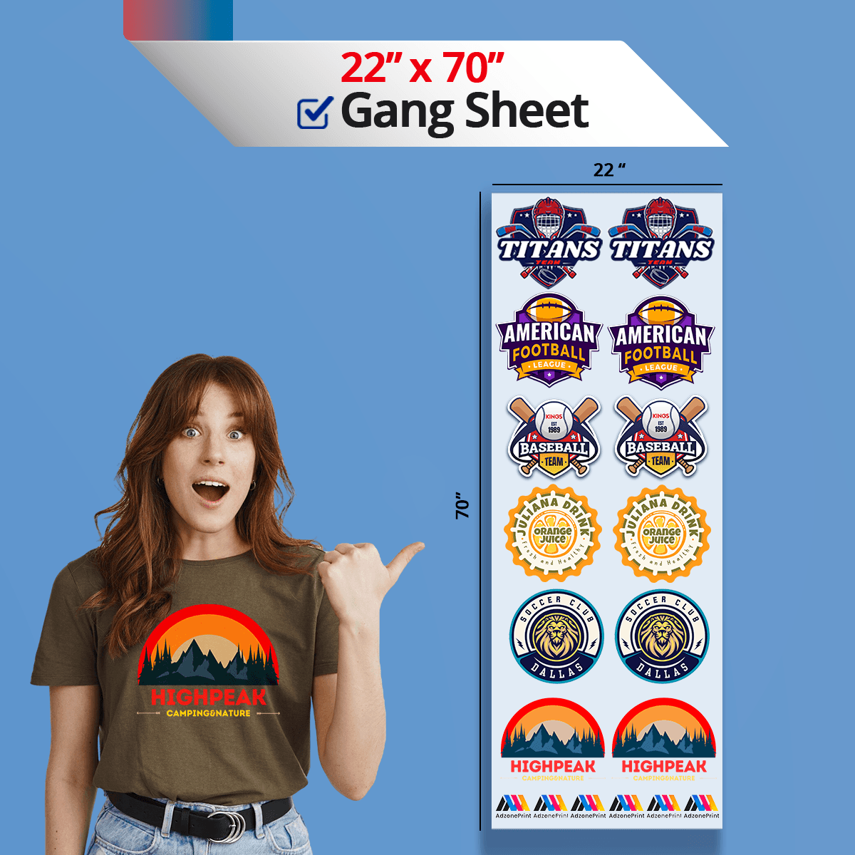 Custom DTF Gang Sheet Builder - Sam's DTF Transfers