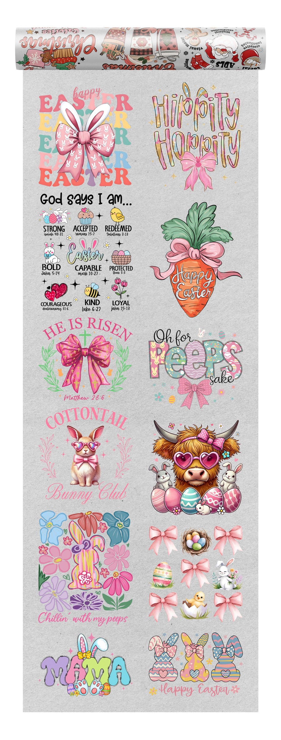 Easter DTF Transfer Bundle - 12 Ready-to-Press Spring & Faith-Based Designs