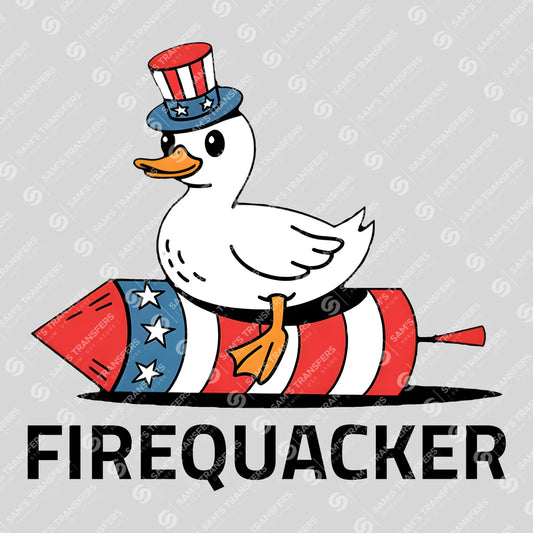 Firequacker – Patriotic Duck on Rocket