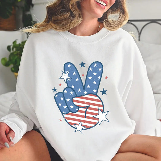 Peace Hand – American Flag Stars & Stripes
