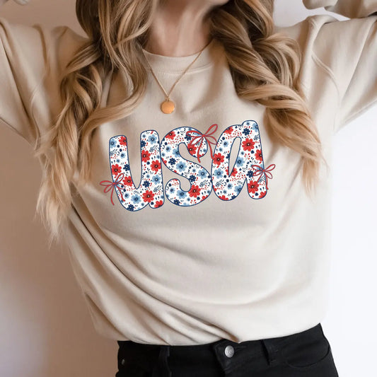 USA Floral – Red, White & Blue Flowers