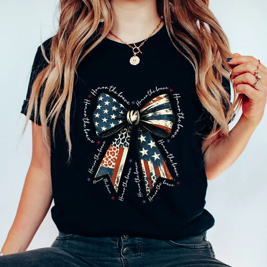 Honor the Brave – Patriotic Bow & Animal