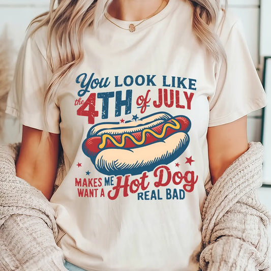 4th of July Hot Dog – Funny Patriotic Quote