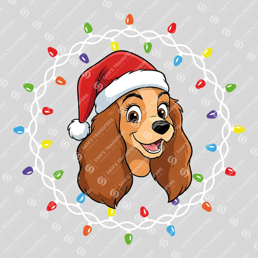 Christmas DTF Transfer - SKU: FR1260-Disney-Christmas_Light-White_4