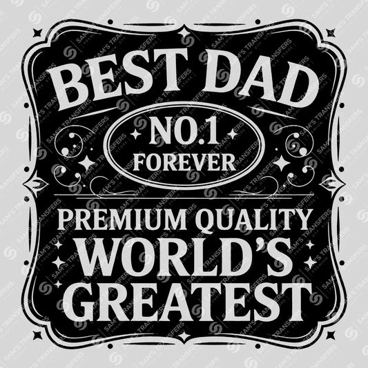 Father's Day Best Dad Ready DTF Transfer | FR2028