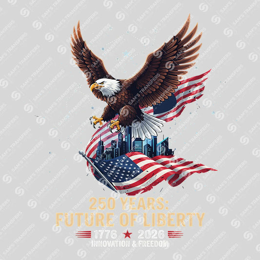 USA 250 Years Anniversary DTF Transfer | 4th of July Design | FR2163
