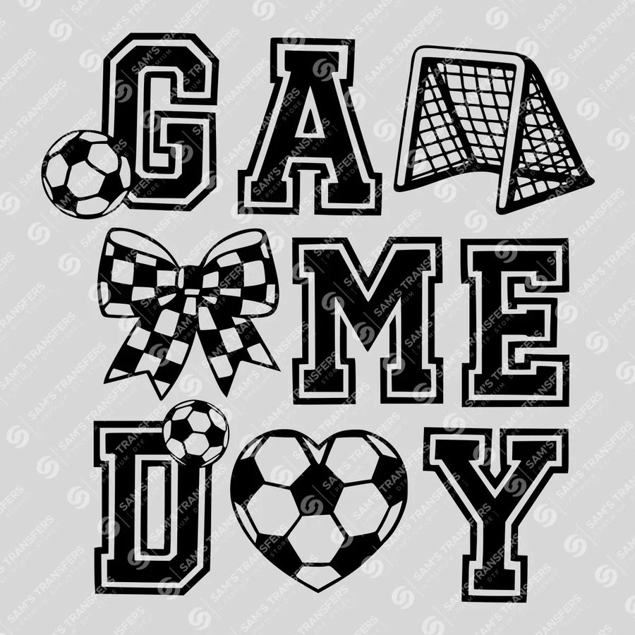 Game Day Soccer Icons Ready-to-Press DTF Transfer