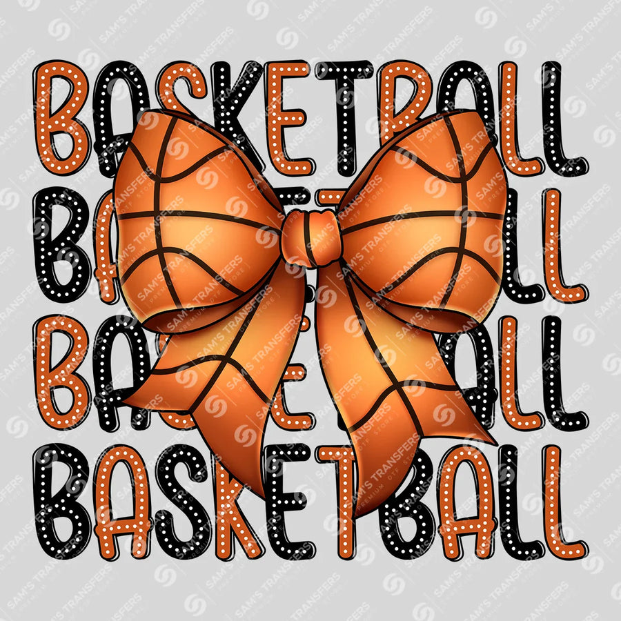 Basketball Bow Ready-to-Press DTF Transfer