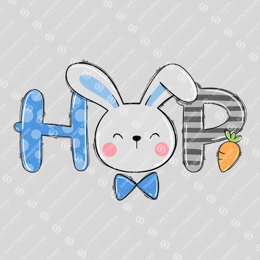 Hop Bunny Face Easter Ready-to-Press DTF Transfer