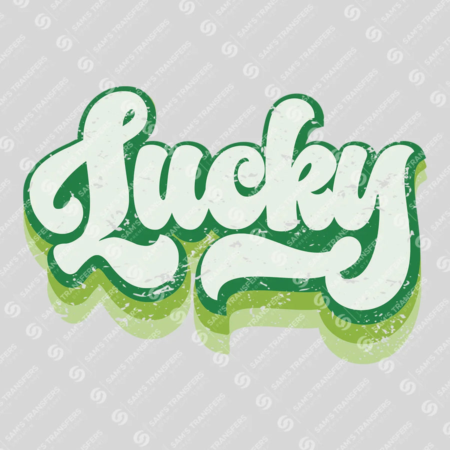 Retro Lucky St. Patrick’s Day Ready-to-Press DTF Transfer