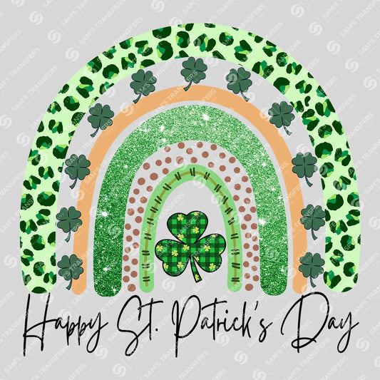 Rainbow Clover St. Patrick’s Day Ready-to-Press DTF Transfer