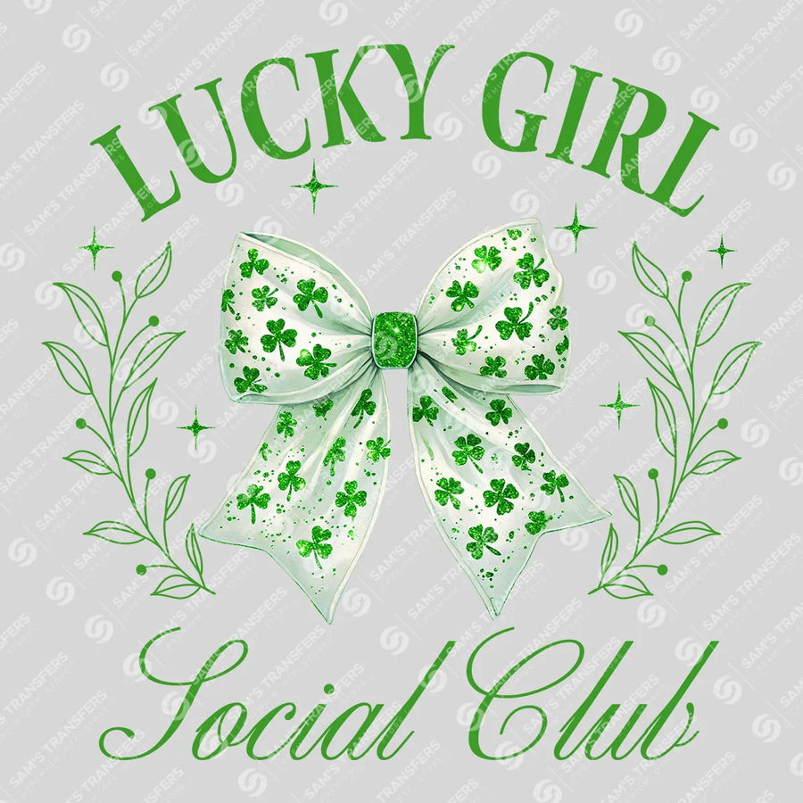 Lucky Girl Social Club St. Patrick’s Day Ready-to-Press DTF Transfer