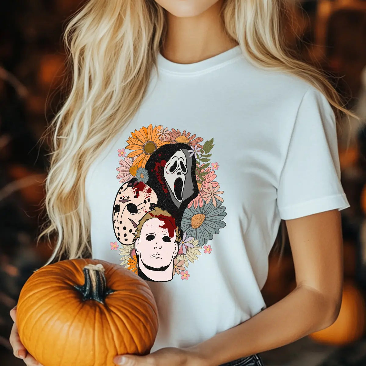 Sweatshirt featuring a Christmas-themed DTF transfer.