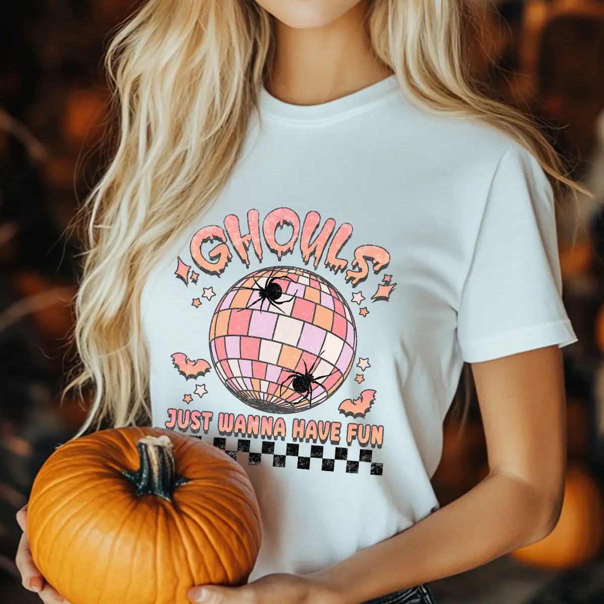 Sweatshirt featuring a Christmas-themed DTF transfer.