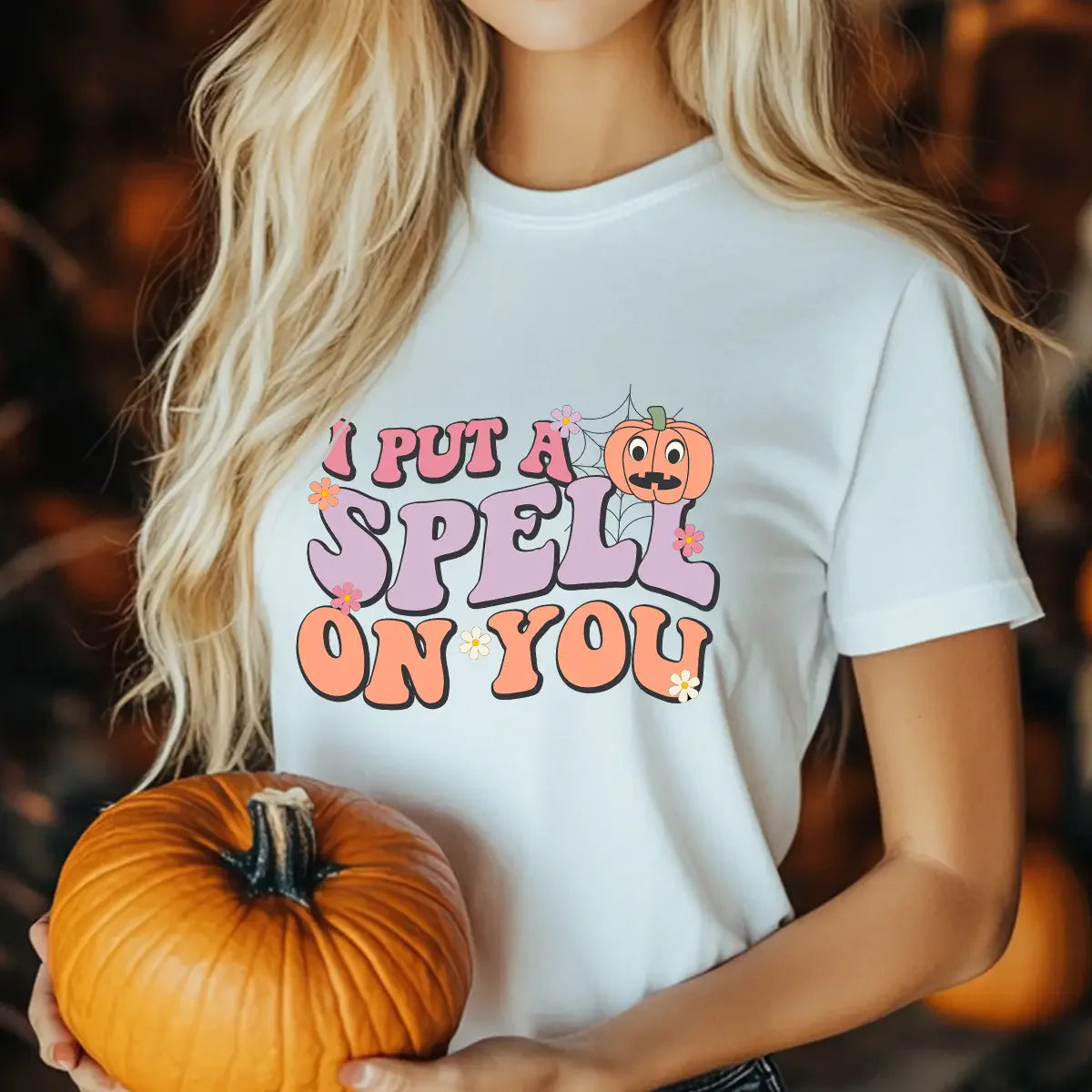 Sweatshirt featuring a Christmas-themed DTF transfer.