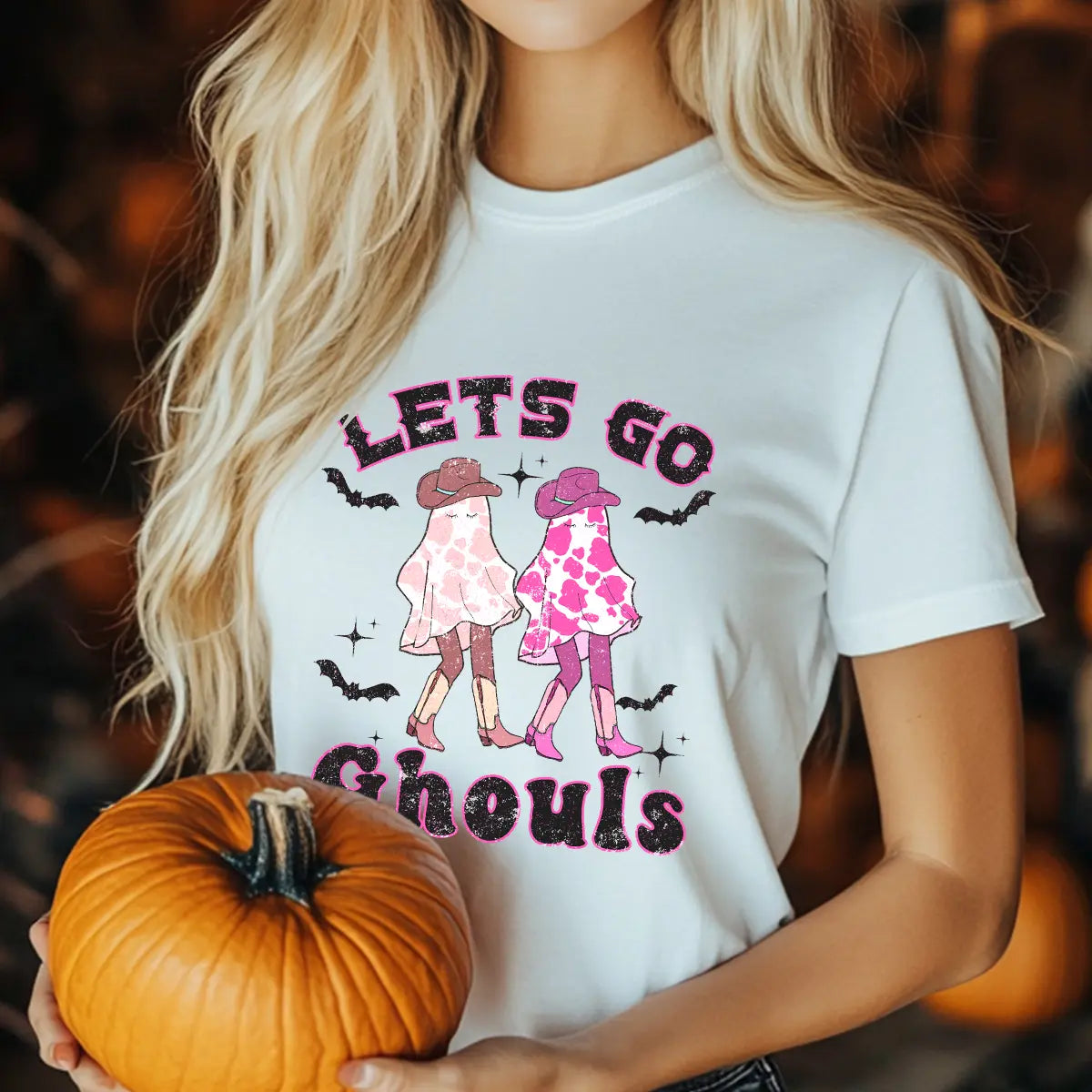 Sweatshirt featuring a Christmas-themed DTF transfer.