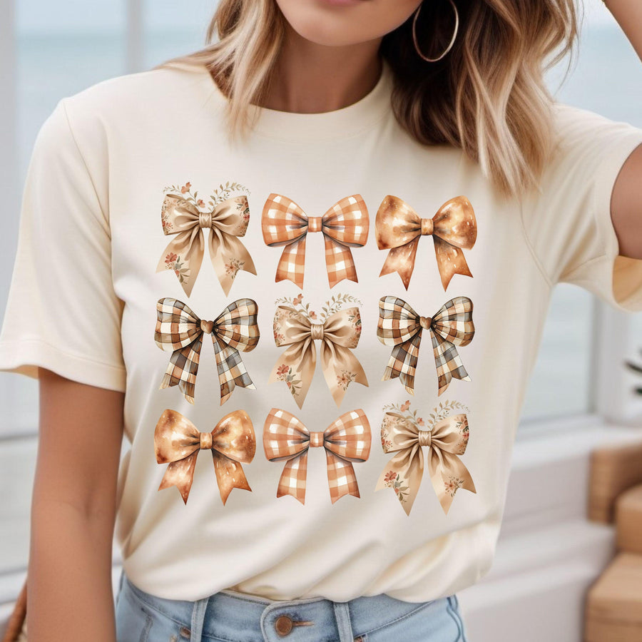 Autumn Bows Elegance DTF Transfer