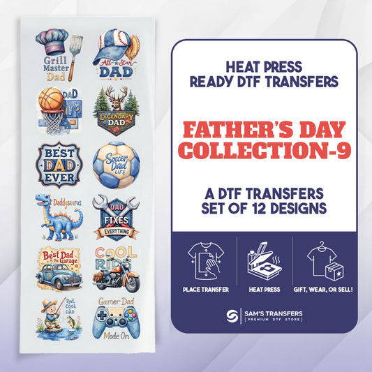 Fathers Day DTF Transfer Bundle | Best Seller Adult-size T-shirt Designs | Bundle-Collection-9