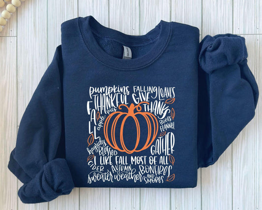 Pumpkins & Fall Vibes - Halloween DTF Transfer - Sam's DTF Transfers