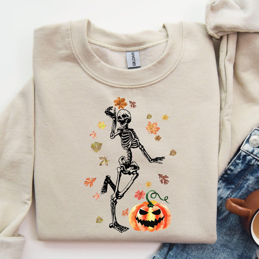Spooky Skeleton Fun - Autumn Edition Halloween DTF Transfer - Sam's DTF Transfers