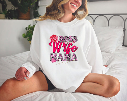 Boss Wife Mama Ready-to-Press DTF Transfer - Sam's DTF Transfers