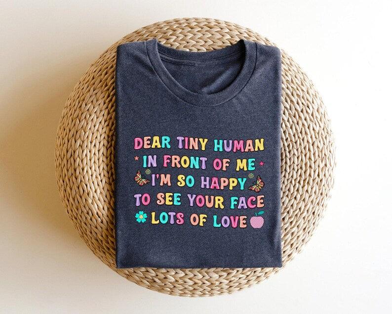 Dear Tiny Human, Lots of Love" Ready-to-Press DTF Transfer