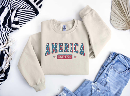 America Est. 1776 Patriotic Ready-to-Press DTF Transfer - Sam's DTF Transfers