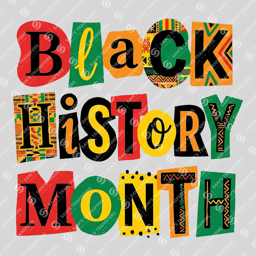 Black History DTF Transfer
