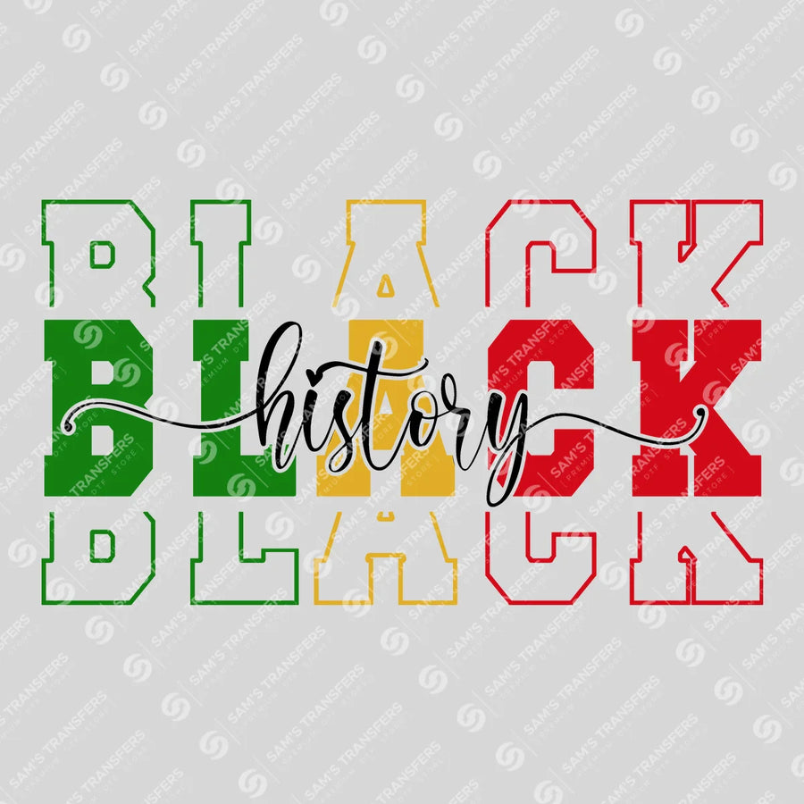 Black History DTF Transfer