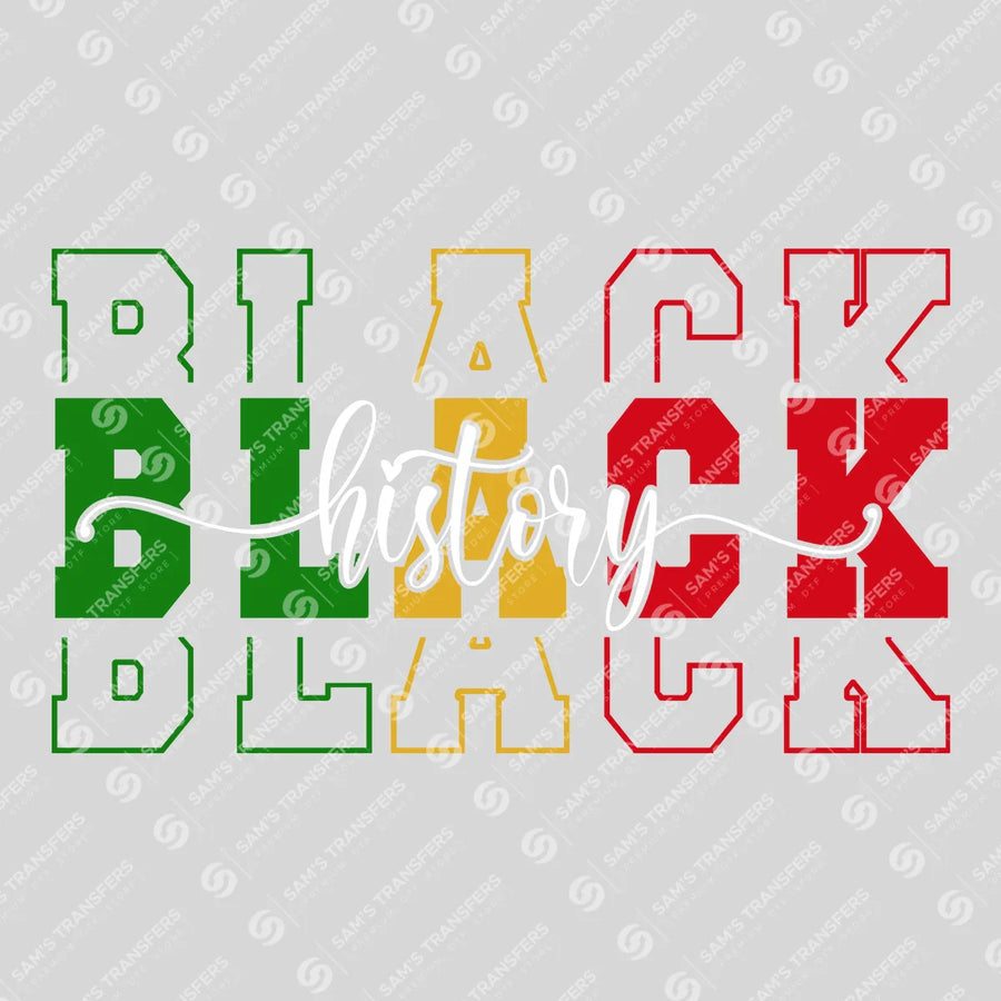 Black History DTF Transfer