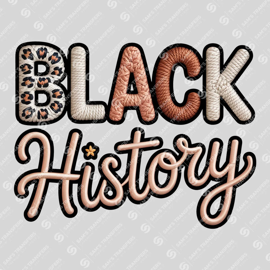Black History DTF Transfer