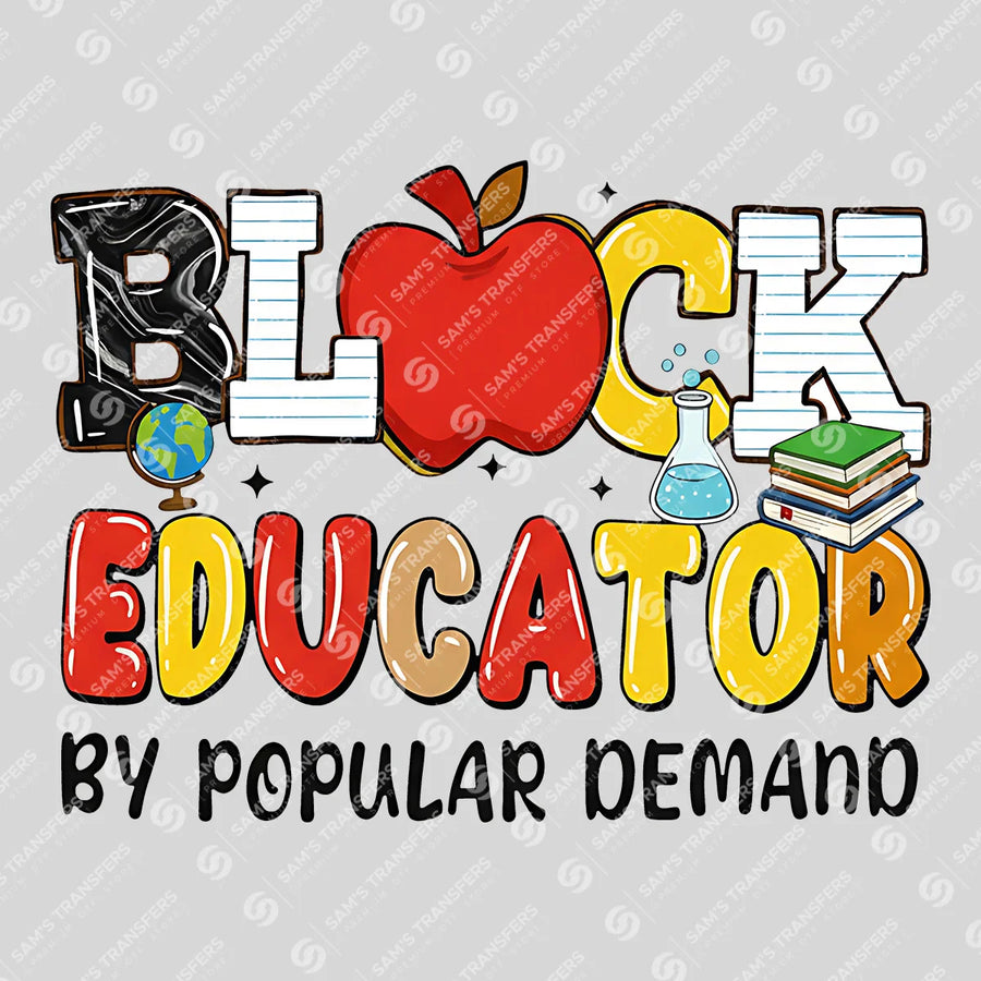 Black Educator DTF Transfer
