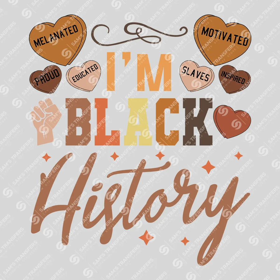 Black History DTF Transfer