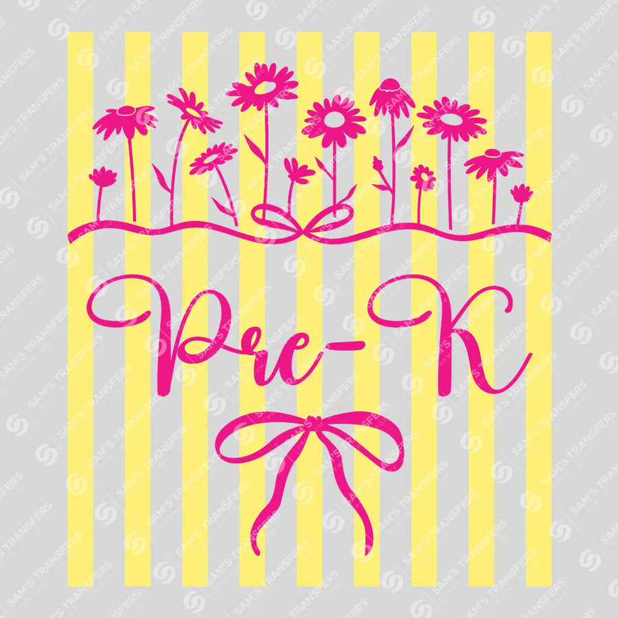 Pre-K Wildflowers Ready-to-Press DTF Transfer | SAT00029