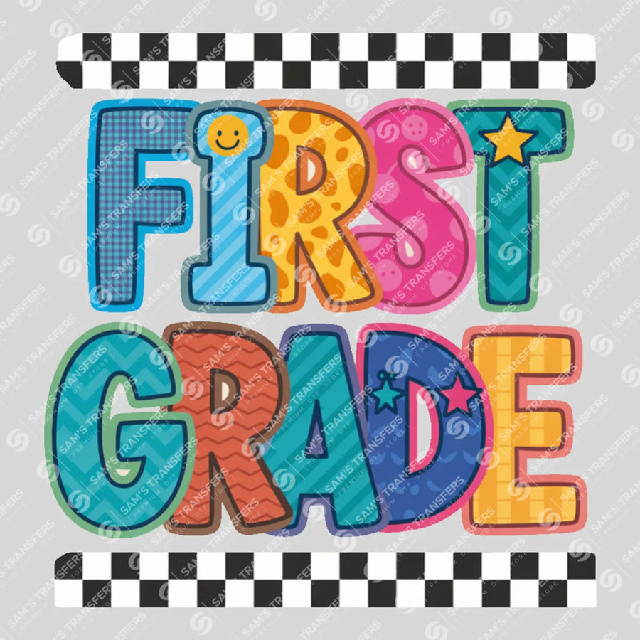 First Grade Ready-to-Press DTF Transfer | SAT00033