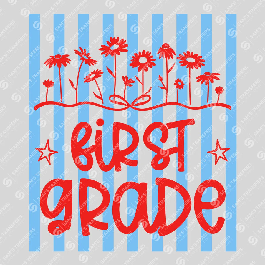 First Grade Wildflowers Ready-to-Press DTF Transfer | SAT00044