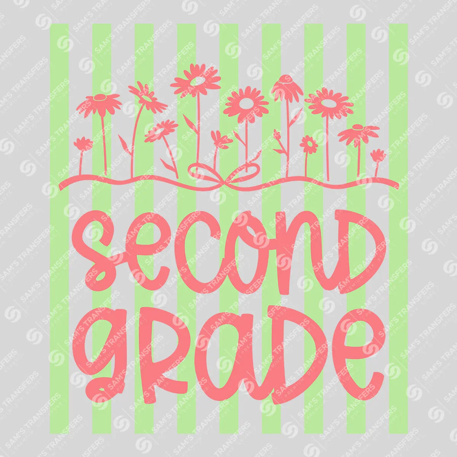 Second Grade Wildflowers Ready-to-Press DTF Transfer | SAT00052