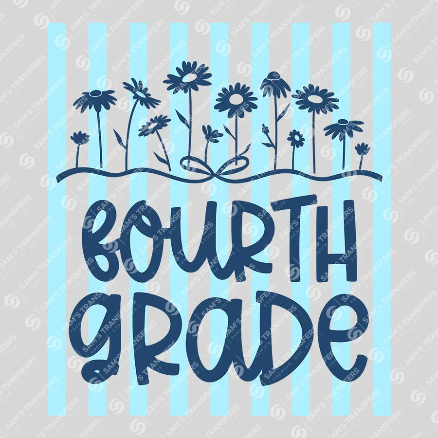 Fourth Grade Wildflowers Ready-to-Press DTF Transfer | SAT00068